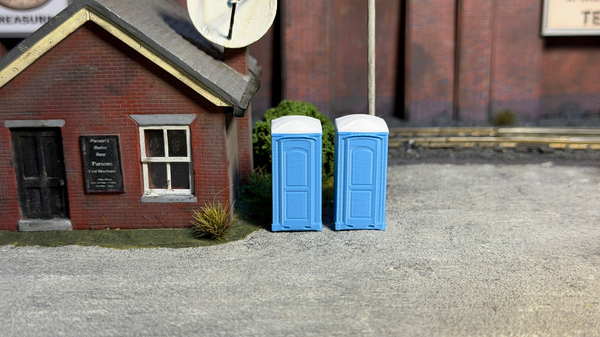Portable Toilet (Pack of 2) in OO Scale