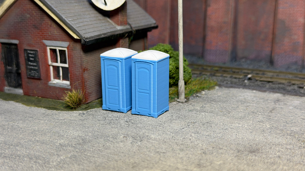 Portable Toilet (Pack of 2) in OO Scale