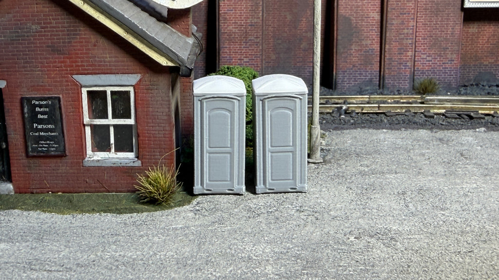 Portable Toilet (Pack of 2) in OO Scale