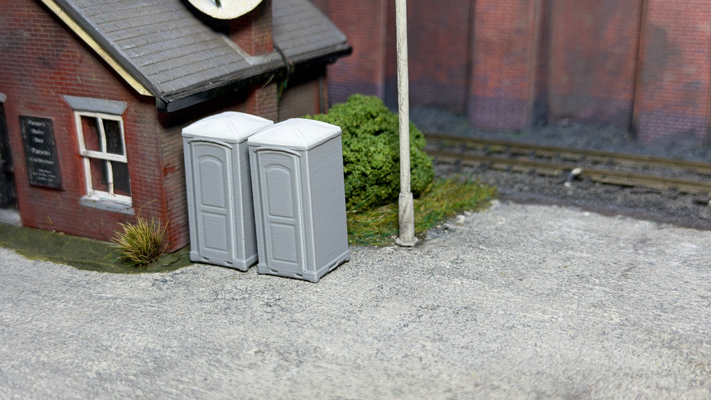 Portable Toilet (Pack of 2) in OO Scale