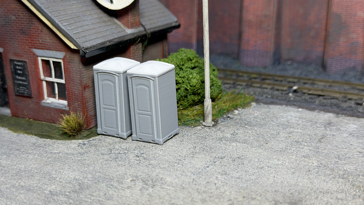 Portable Toilet (Pack of 2) in OO Scale