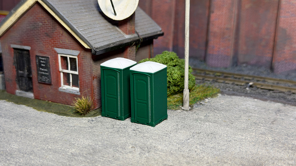 Portable Toilet (Pack of 2) in OO Scale