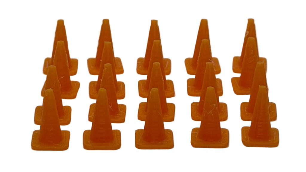 Traffic Cones (Pack of 20) in OO Scale