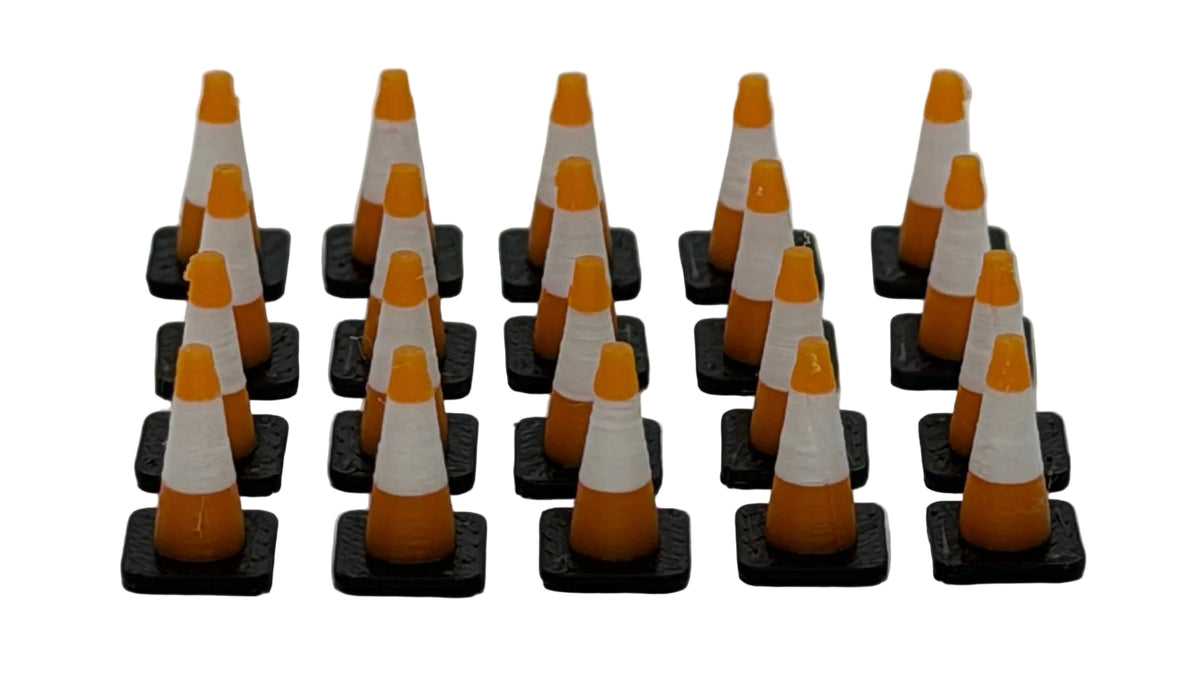 Traffic Cones (Pack of 20) in OO Scale