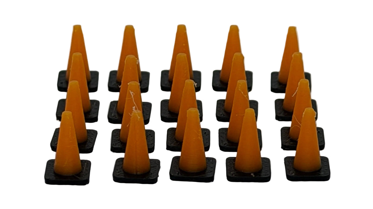 Traffic Cones (Pack of 20) in OO Scale