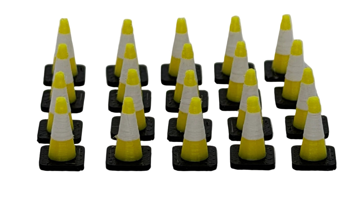 Traffic Cones (Pack of 20) in OO Scale