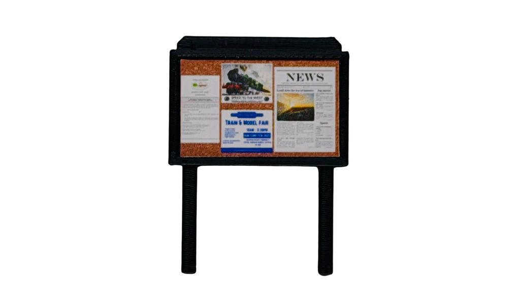 Floor Standing Noticeboard in OO Scale