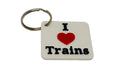 "I ❤️ Trains" Keychain