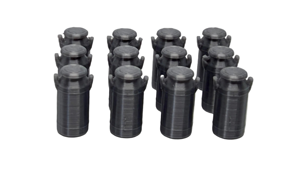 Milk Churns (Pack of 12) in OO Scale
